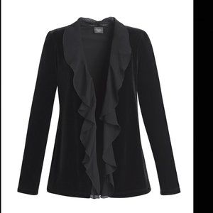 Chico's travelers collection  Chiffon-Trim Jacket